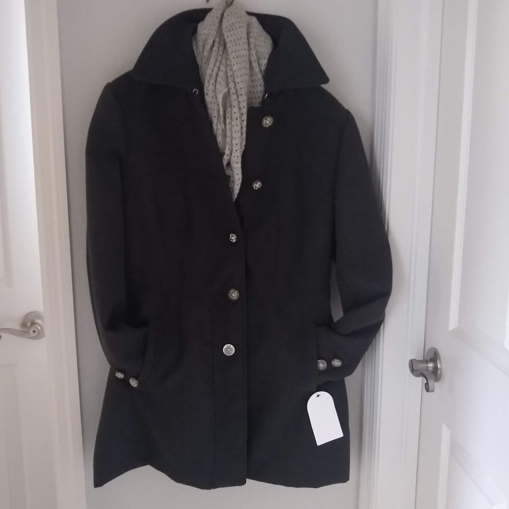 Jessica Simpson charcoal grey pea coat
